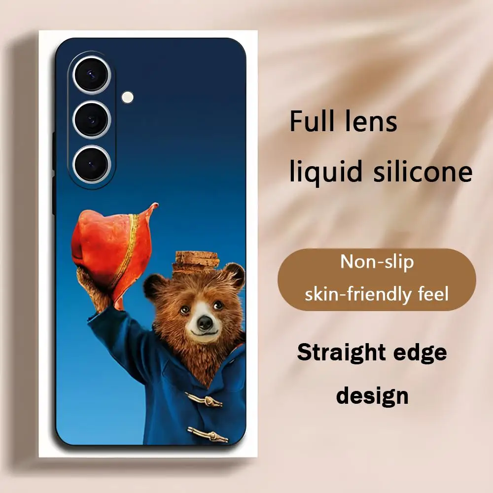 P-Paddington Movie Bear Phone Case For Samsung Galaxy S26 S25 S24 S23 S22 S21 Plus Ultra Note20 Soft Black