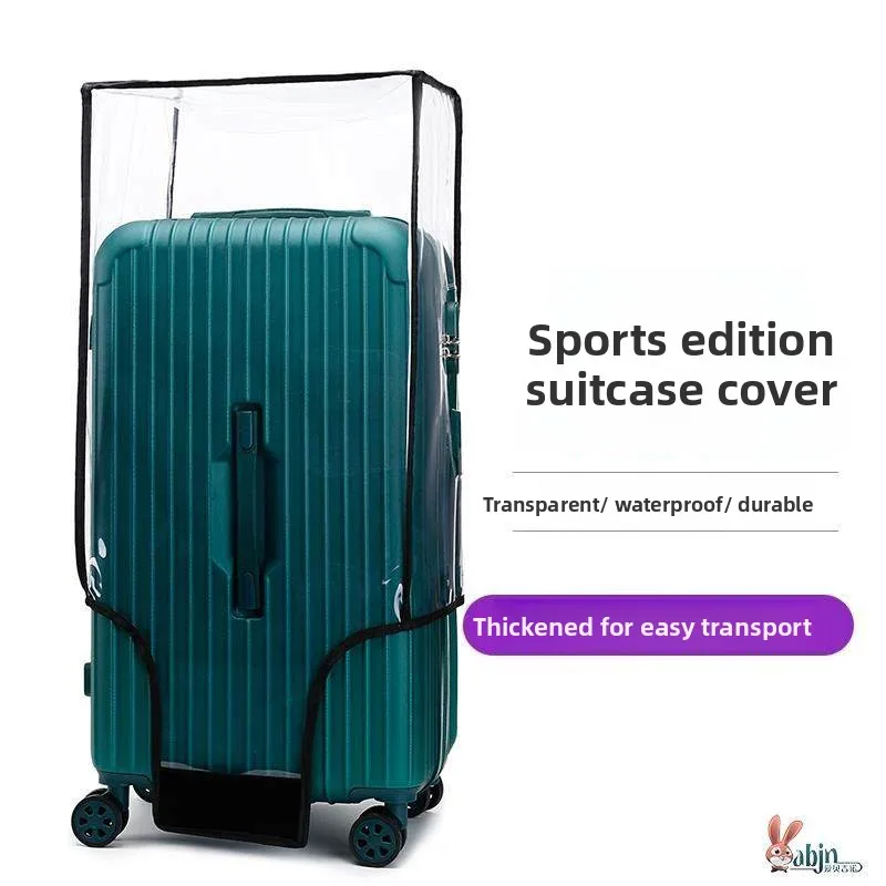 Transparent PVC Protective Cover for Luggage Travel Suitcase Dustproof Waterproof Fat Square Box 26 30 Inch Bag Accessories