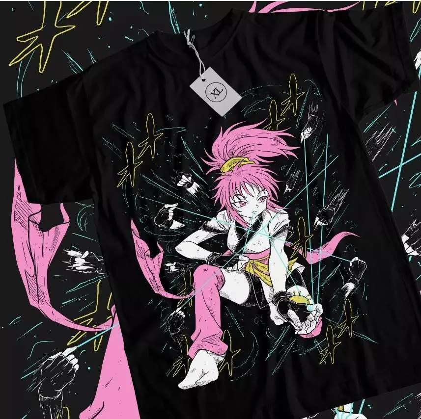 Machi Komachine T-Shirt Hunter X Hunter Hisoka Gon Killua Black Shirt All Size