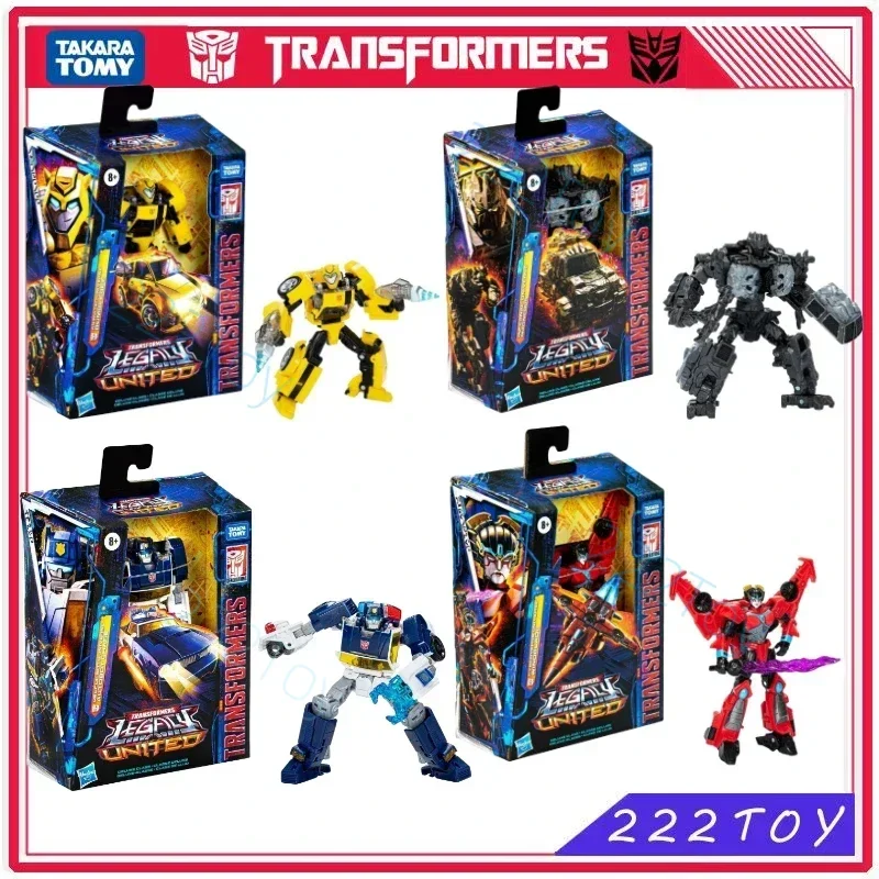 Nouveau Takara Tomy transformateurs jouets héritage United classe de luxe Bumblebee Windblade Chase aimant Action Robot jouet figurines loisirs