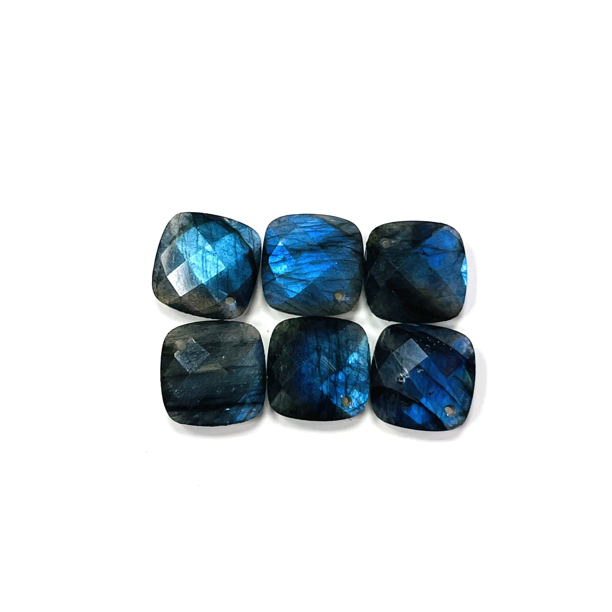 1pc 15/20/25mm Flash Labradorite Beads Natural Stone Rectangular Semi-finished Beads for Jewellery Making DIY Bracelet Accessory