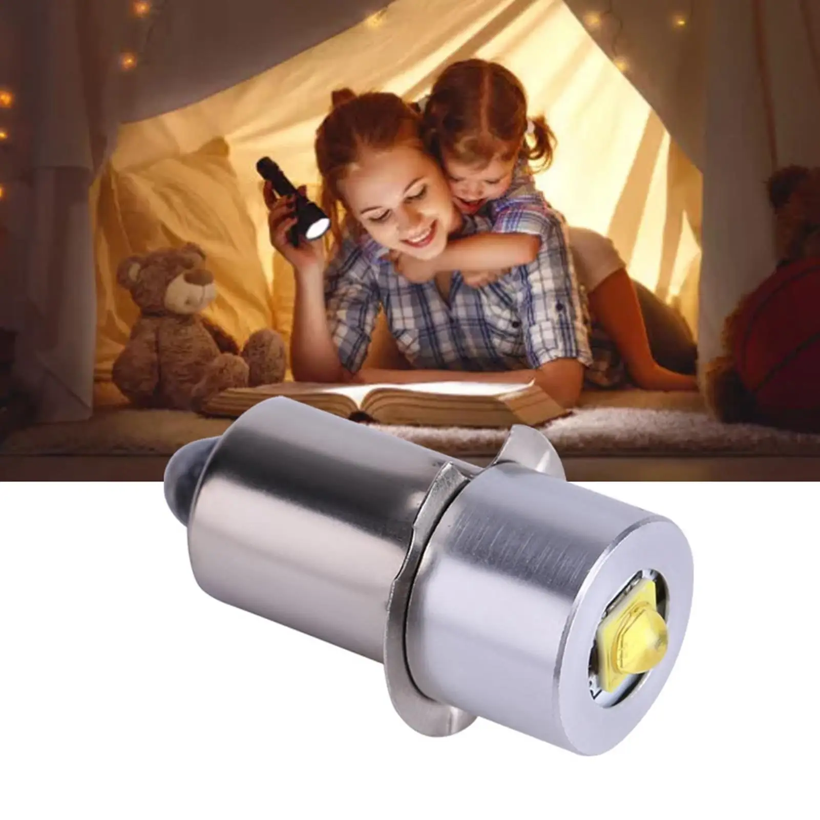 Bombilla LED P13.5S de 3W, lámpara de luz de trabajo de emergencia de alto brillo, 6-24V