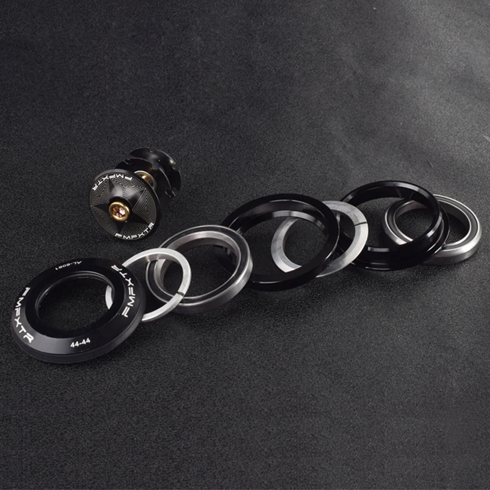 MTB Mountain Bike Bearing Headset Peilin Head Parts 42-42/44 44-44/50.6/55/56MM Straight Tube Frame To Tapered Fork Bicycle