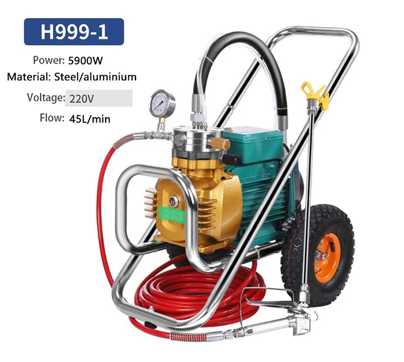 

High power 5500W/5800W Emulsion paint Engineering Paint Sprayer Multi functional Electric High Pressure Airless Spraying Machine