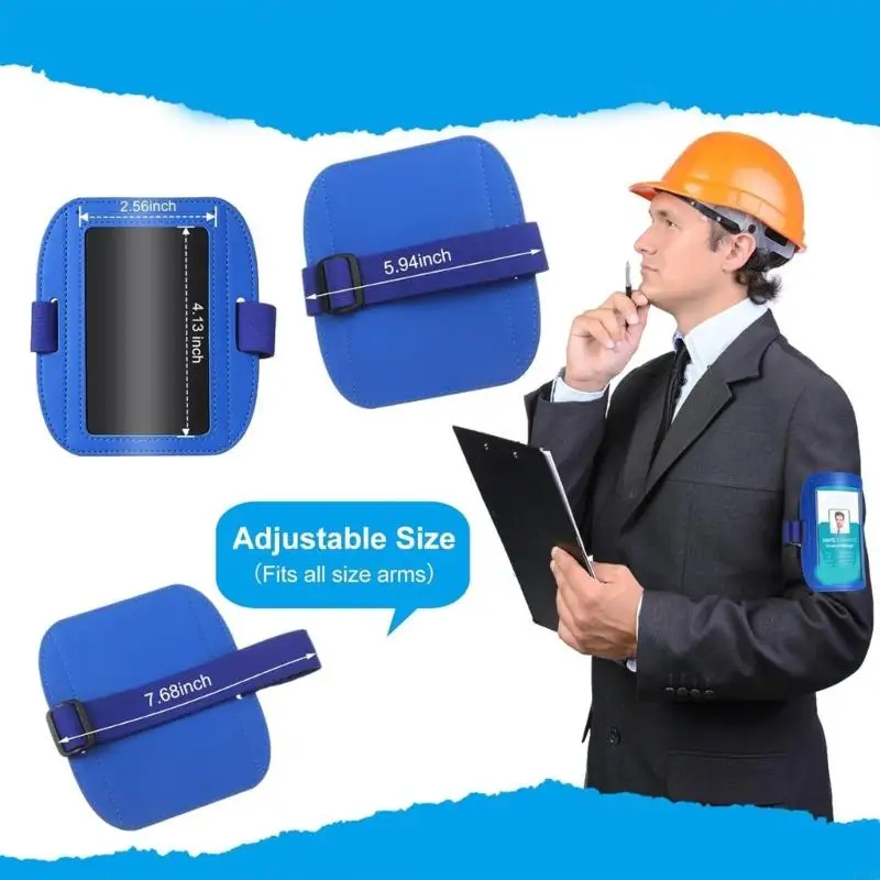 

Многофункциональная чистая карта рукав регулируемый держатель значков для повязки для корпоративных работников офисные работники