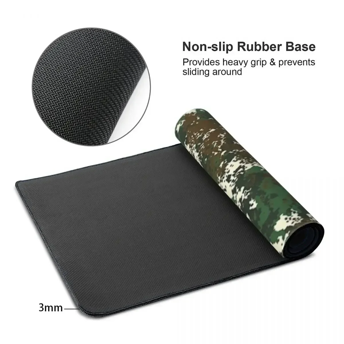 Flecktarn Camouflage Large Mouse Pad Computer Keyboard Mouse Mat Gamer PC Laptop Desk Mat Office Accessories Table Mats