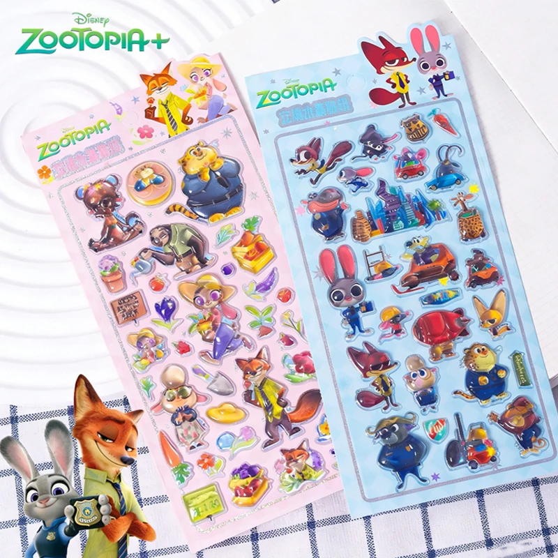 

1/2 шт. Kawaii 3D хрустальные наклейки креативные периферийные устройства Zootopia 2, студенческие награды с бриллиантами, наклейки для украшения чехла для телефона!