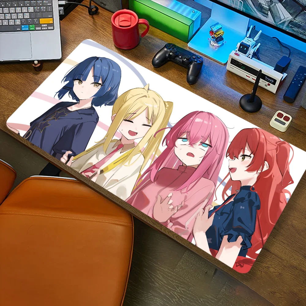Anime Bocchi den Felsen! Sexy Mädchen Mouse pad Computer Büro Spiel Tischs ets xxl Gummi Anti-Rutsch-Gaming-Tastatur lange Schreibtisch Pads