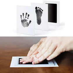 Newborn Baby Handprint Footprint Dog Pet Paw Print Kit Inkless Infant Hand Foot Stamp Baby Fingerprint Ink Baby Shower Gift