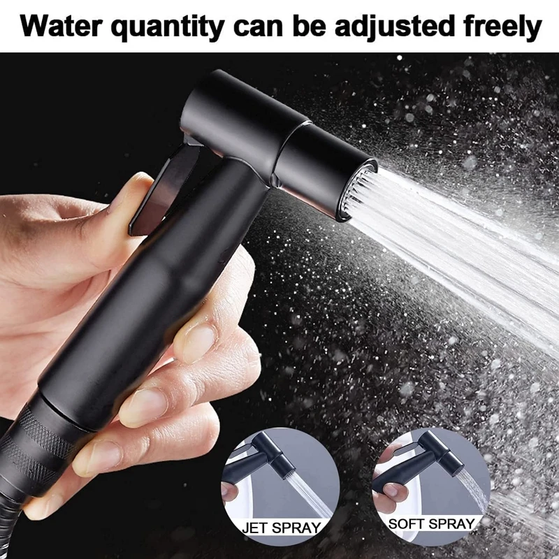 Stainless Steel Bidet Faucet Hygienic Shower Bidet Sprayer Single Handle Bathroom Shattaf Hot Cold Water Mixer Toilet Gun Set