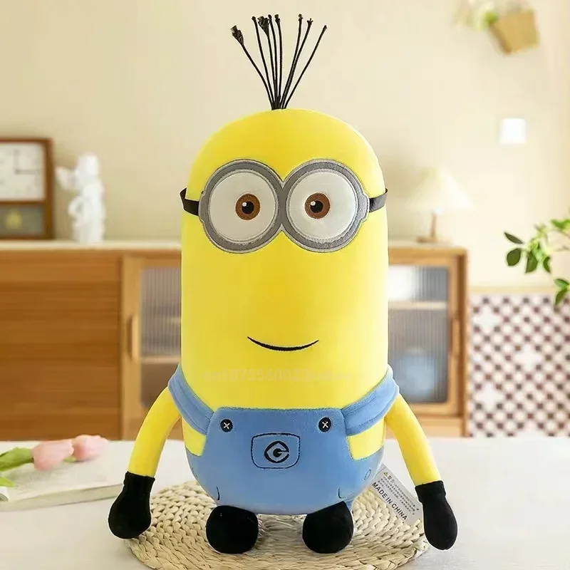 Peluches de Bob de la periferia de la película Minions para niños, juguetes de peluche amarillos, muñecos suaves, decoración de almohada, regalo de