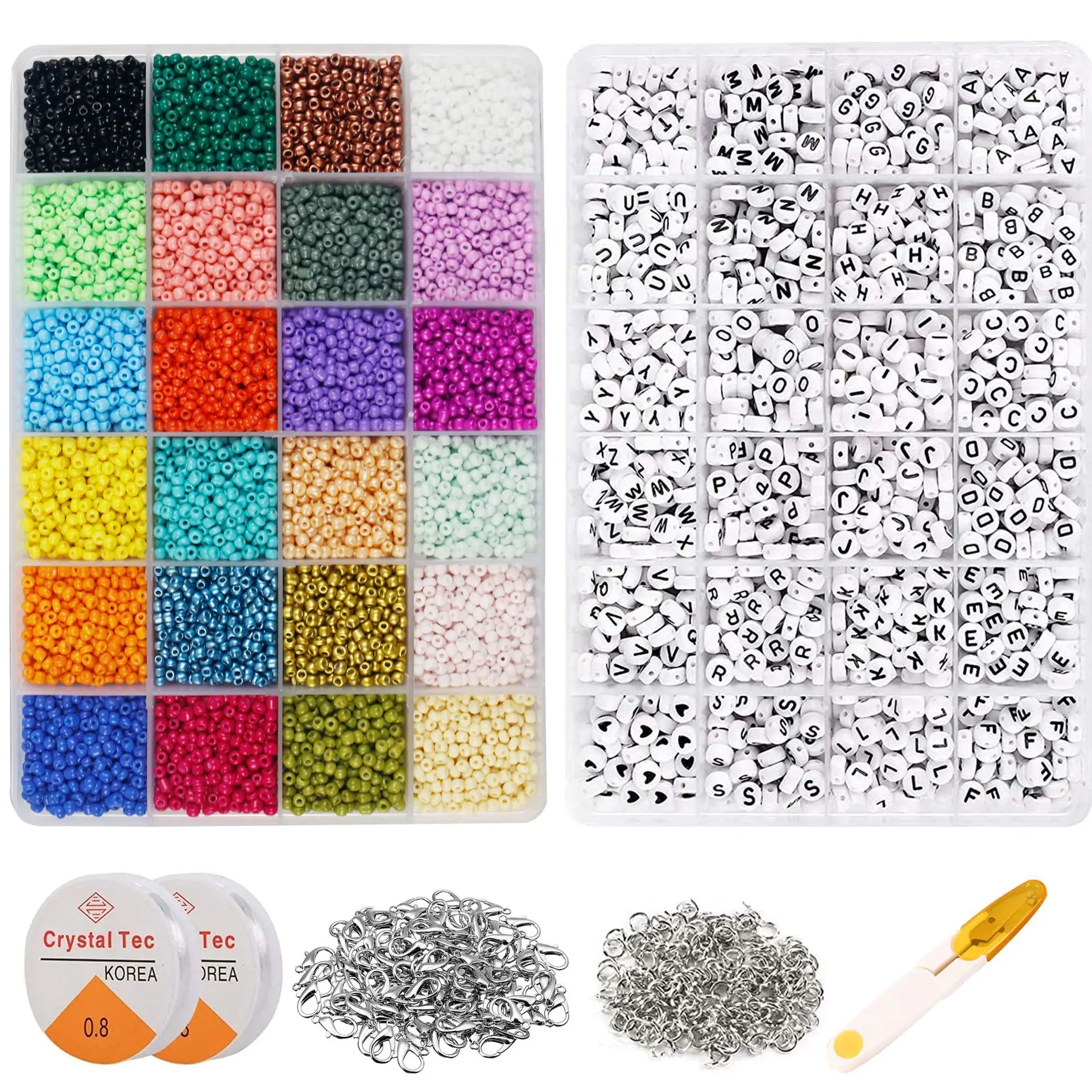 2000pcs Xiaomi Pearl Colored String Beads DIY necklace beads bracelet kit clay beads kit