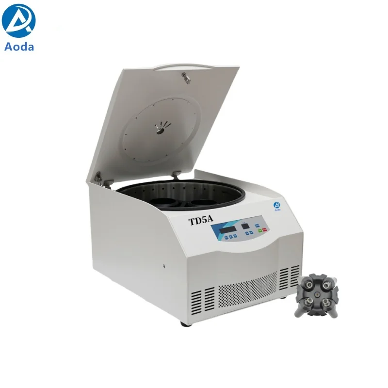 Aoda TD5A 5000rpm 4x300ml swing out rotor vacuum tubes Tabletop Low Speed Centrifuge