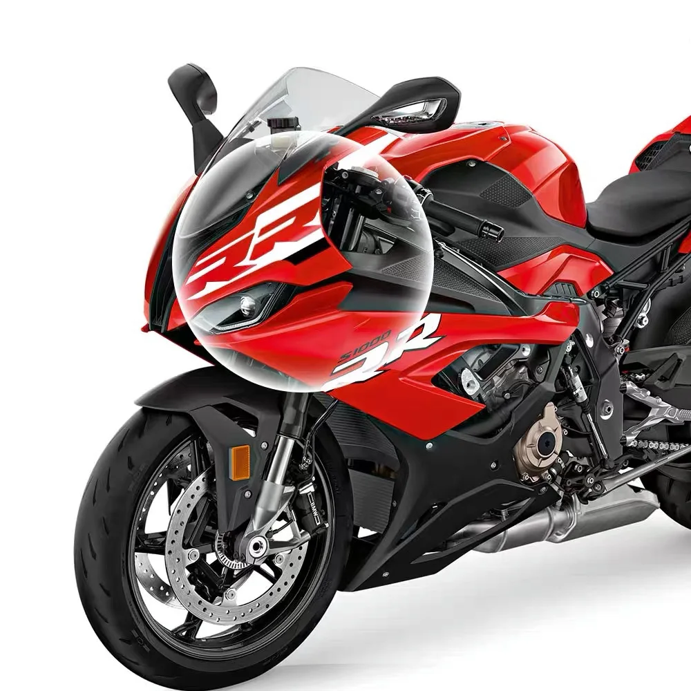 Untuk BMW S1000RR 2019 2020 2021 2022 2023 2024 Stiker Kepala Lambang RR Stiker Bagian Atas Trim Sepeda Motor