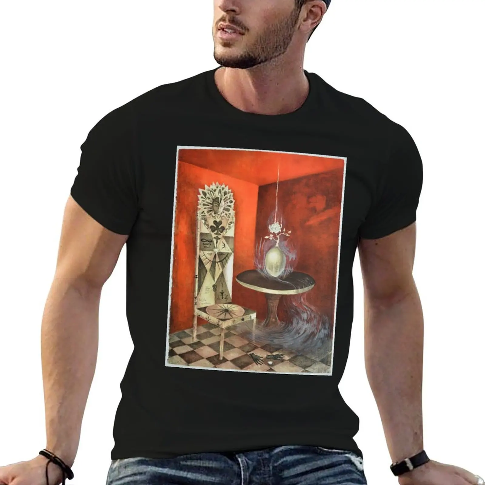 

artwork by Leonora Carrington T-Shirt cotton t shirts high quality cotton t shirts man 100% t shirt personalised T-Shirt