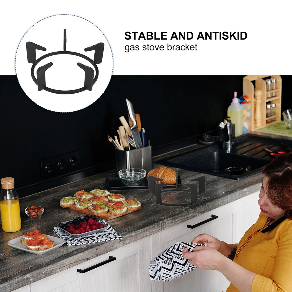 

Cast Iron Wok 5-Claw Anti-Skid Heavy Duty Gas Stove Pot Ring Replacement Kitchen Cookware Support Rack Wok Ring For Gas