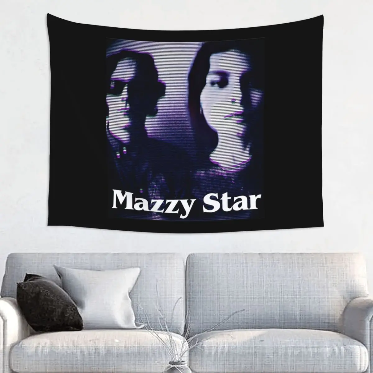 Mazzy Star 90s Music Tapestry Wall Hanging Printed Fabric Tapestries Punk Rock Boho Blanket Wall Decor Wall Cloth