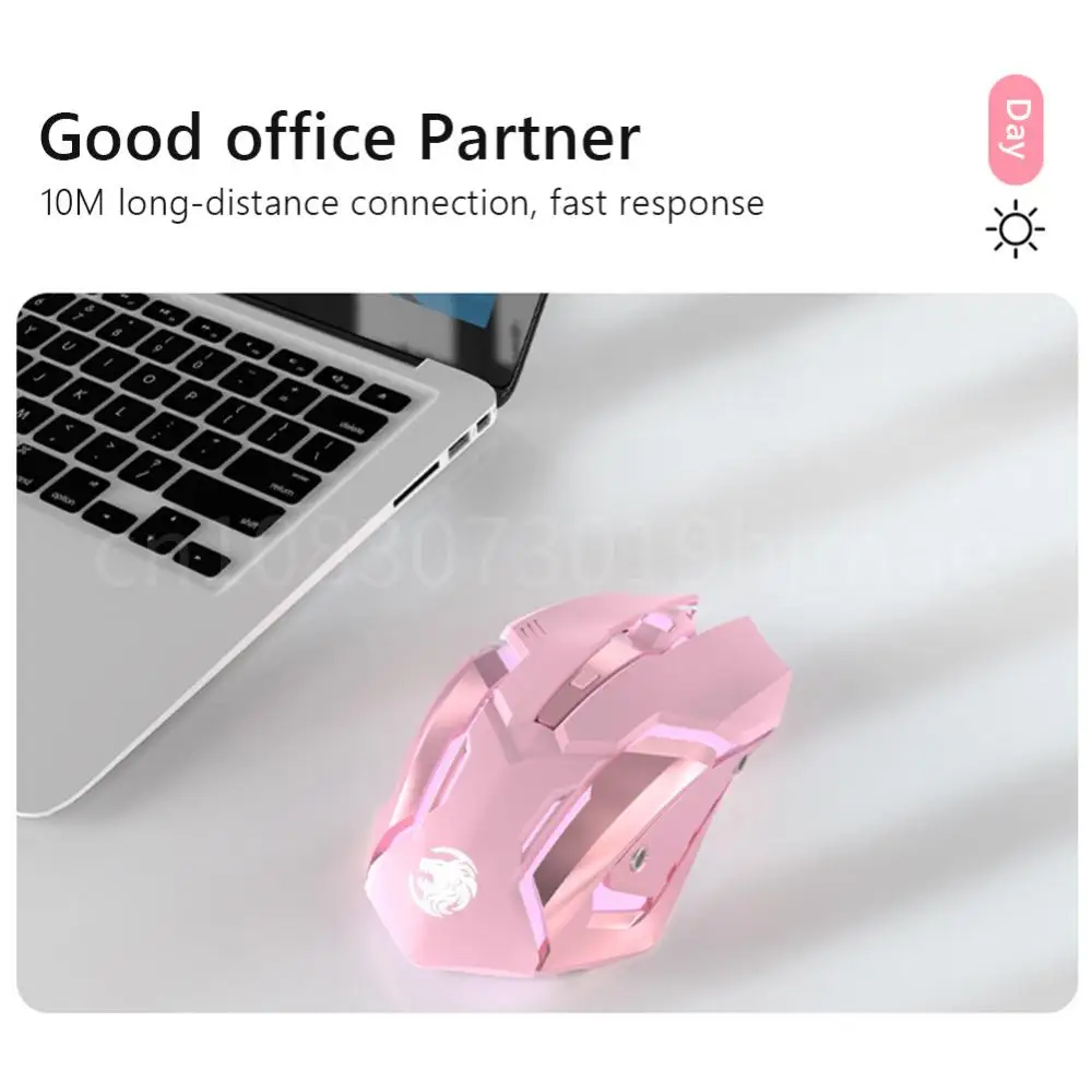 Wireless Mouse Switch Devices Tablet Wireless Rechargeable Mouse 2.4GHz 600Mah Gaming USB Mute Mouse Kit