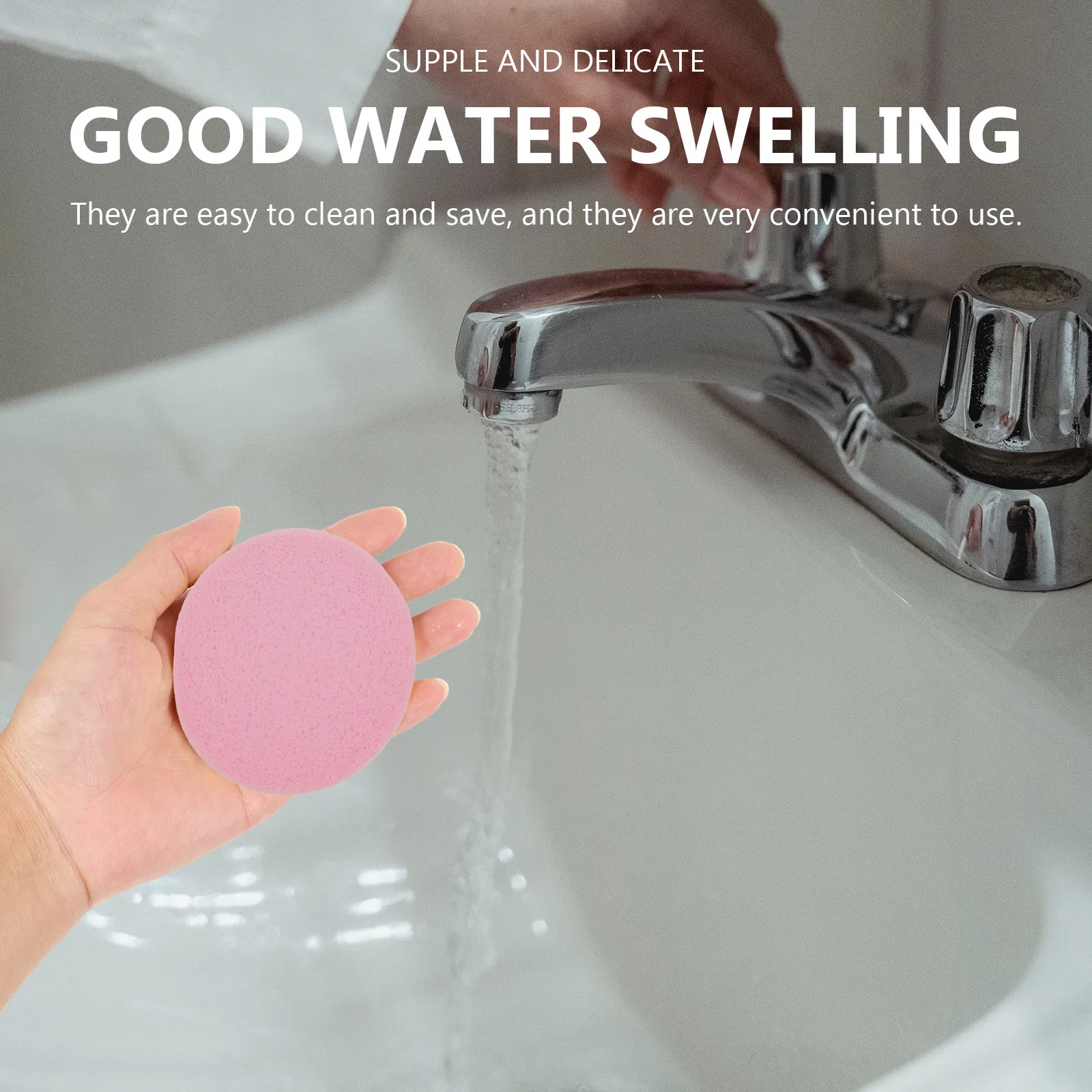 

60 шт. сжатых спонжей для лица: легко чистятся, экономят место, быстро набухают, мягкие, безопасные для кожи, для очищения лица, для путешествий и домашнего использования