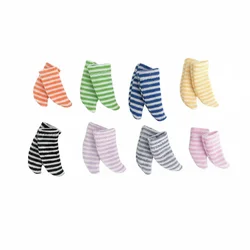 Obitsu 11 Socks Cotton Ob11 Socks Short Striped Short Striped Socks Solid Color Cute 1/12 Socks Ob11