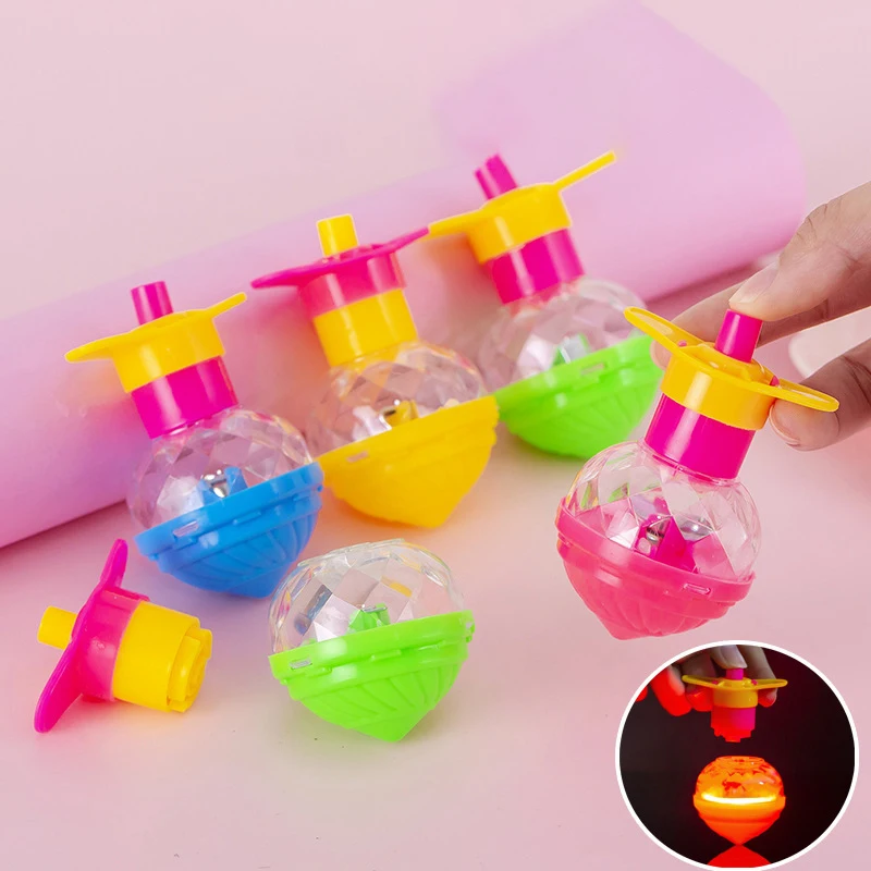 1Pcs Creative Kids Light-up Projectile Speed Gyro Funny Flash Gyro Toys Children's Puzzle Toys Boys Holiday Birthday Party Gift