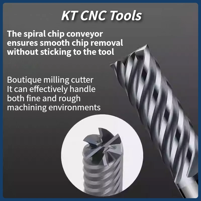 

SIQICNC 6 канавок твердосплавная концевая фреза металл сталь 6 зубьев вольфрамовая фреза с ЧПУ финишная обработка фрезерный станок 4 мм 6 мм-12 мм