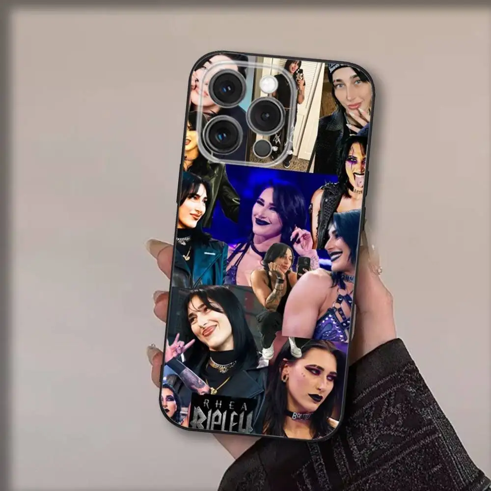 حافظة هاتف R-Rheas R-Ripleys لهاتف iPhone 17,16,15,14,13,12,11,Pro,Max,Plus,Air,X,XS,XR,SE,8,7,Mini,Soft Black Funda