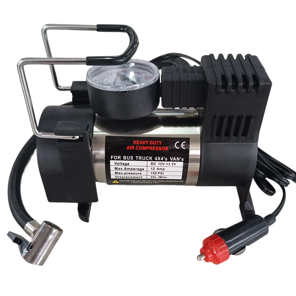 12v150psi Heavy Duty Deluxe Portable Metal Air Compressor Car Tyre Inflator