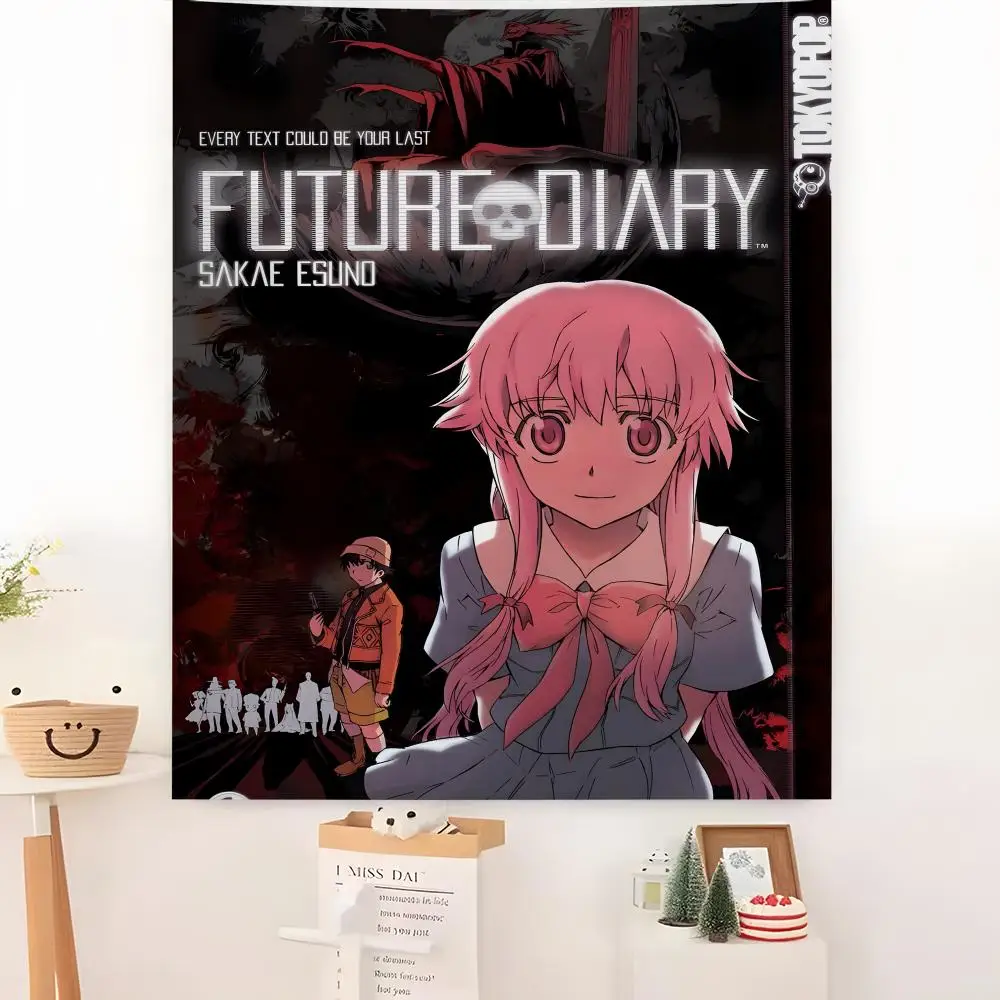 The F-Future D-Diary Tapestry Microfiber Background Art Decor For Bedroom Living Room Bar Garden Outdoor Festival Wall Deco