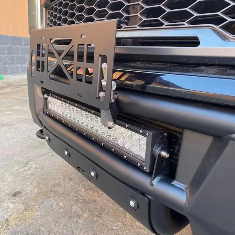 Держатель номерного знака для лебедки, передняя рамка номерного знака, держатель номерного знака для Jeep Wrangler Prado, внедорожная модификация грузовика