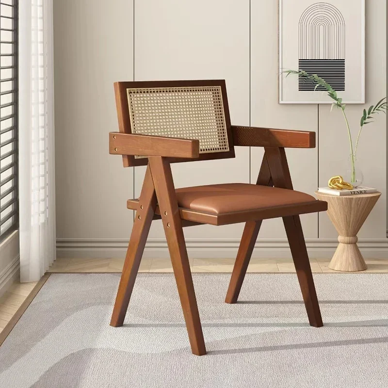 

For Chaises Salle à Manger Bois avec Bras en Rotin, Mobilier de Maison Moderne Milieu du Siècle, pour Chambre à Coucher