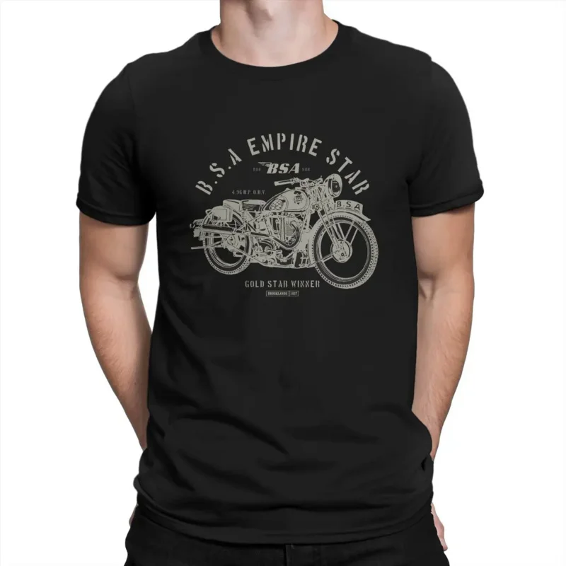 Empire star Brooklands Gold Star winner unique tshirt BSA Moto casual T shirt summer T-shirt for men women