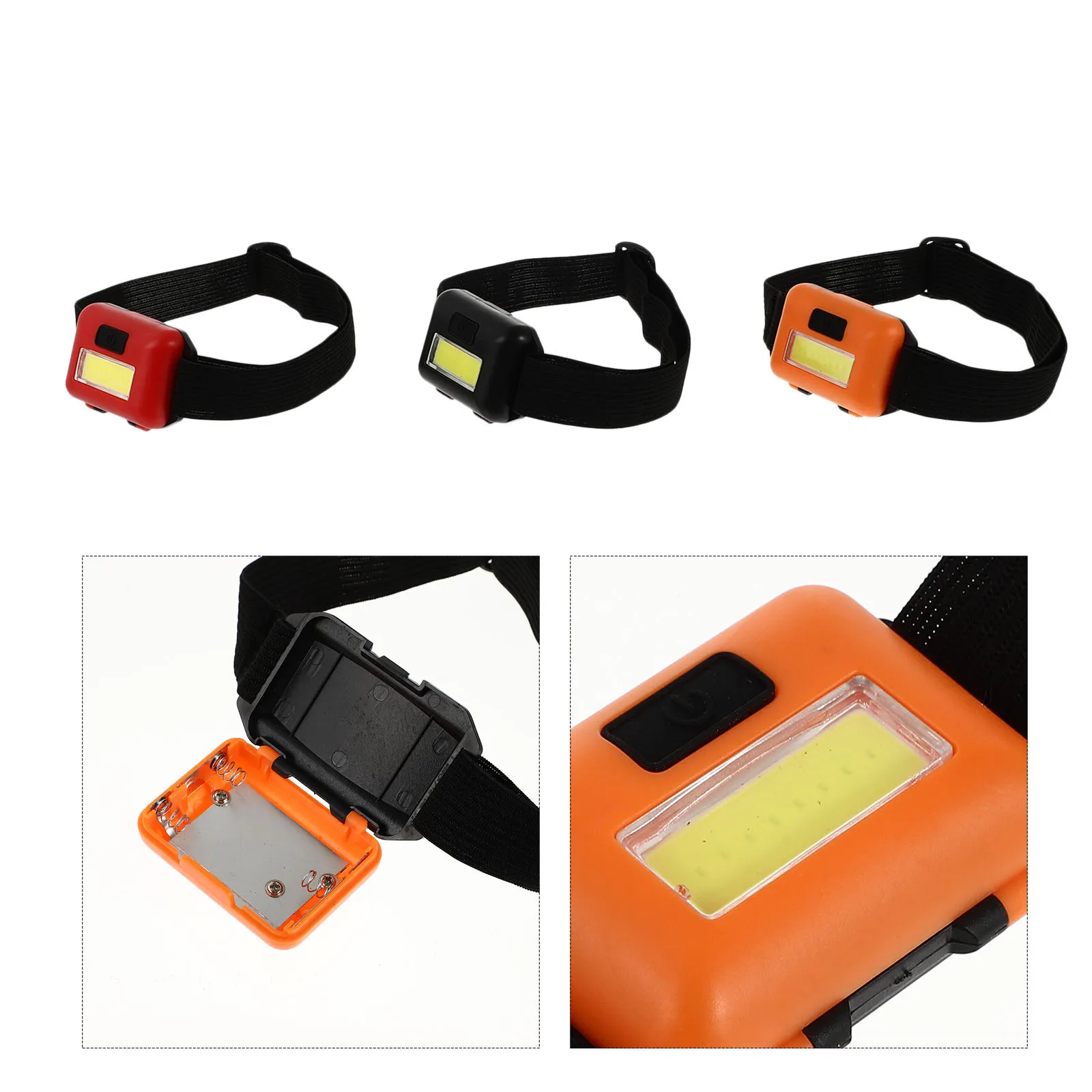

3 Pcs Headlamp Flashlight for Camping Headlamps Forehead Gear Hiking Adults Lighting Headlight