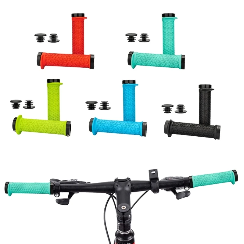 

Double Locks on Bicycles Handlebar Comfortable Nonslip Bilateral Locks Cycling Handle Grips Mountain Bike Handbar Grips