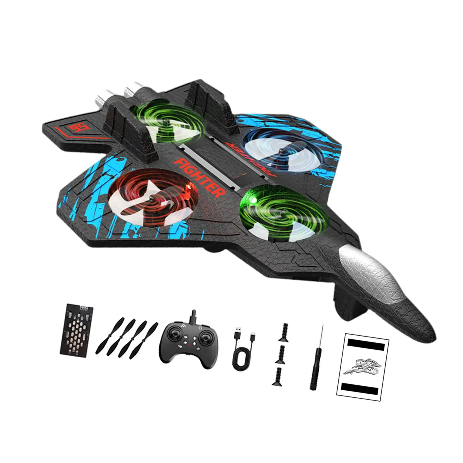 

Радиоуправляемый самолет-истребитель, портативная модель, 2 скорости, регулируемый, для хобби, уличная летающая игрушка для детей 8-12 лет и взрослых мальчиков