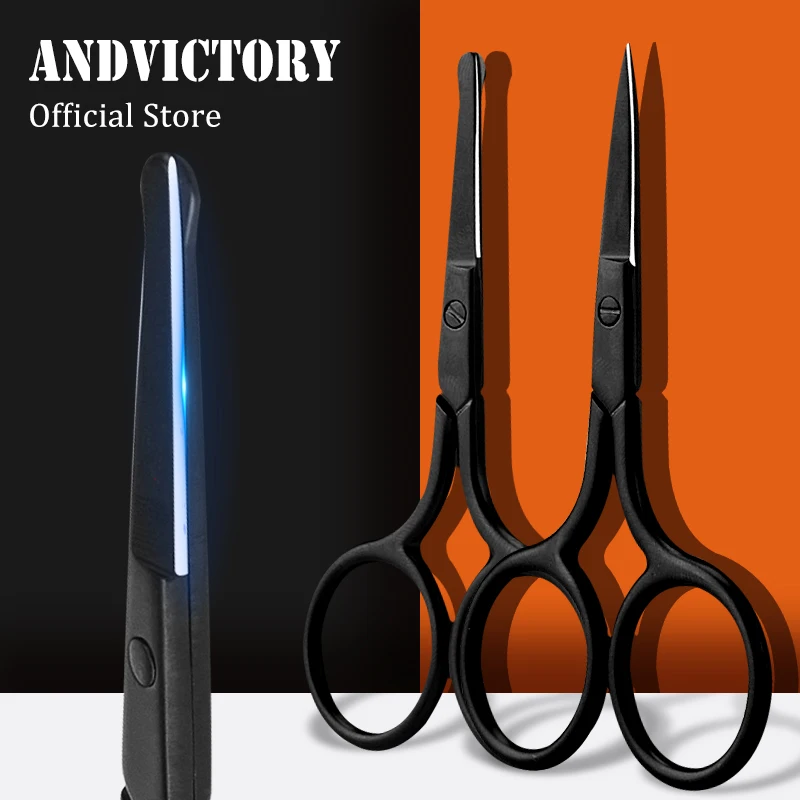 

1 шт., маленькие ножницы из нержавеющей стали для волос в носу, ресницы, волосы на лице, прямой круглый кончик для бровей, ногтей, бороды, маникюра, макияжа