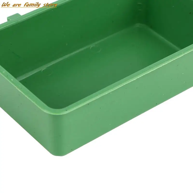 Bañera de plástico para pájaros, cuenco de comida para jaula, comederos para pájaros pequeños, juguetes para loros, 1 unidad
