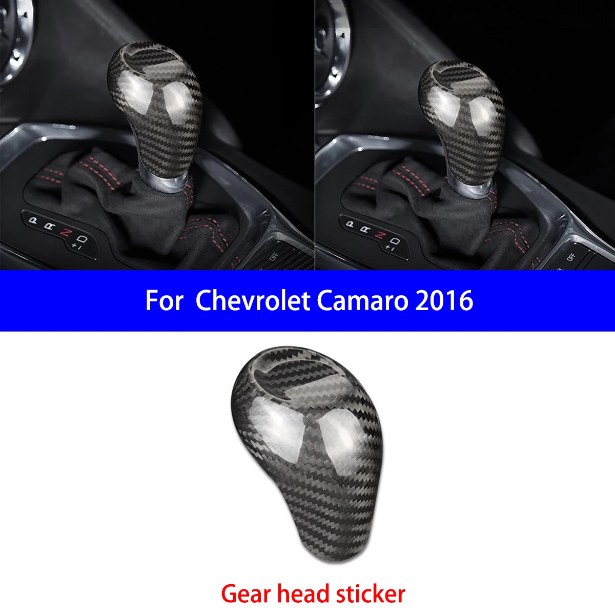For Chevrolet Camaro Dry Carbon Fiber Blocking Head/one Key Start Button Frame/head Up Display Switch Frame Interior Parts