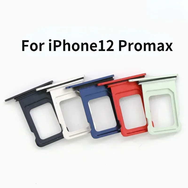 Dual SIM Card Holder For iPhone 12 Pro Max iPhone12ProMax Simcard Slot Metal Sim Card Tray adapter With Open Eject Pin Key