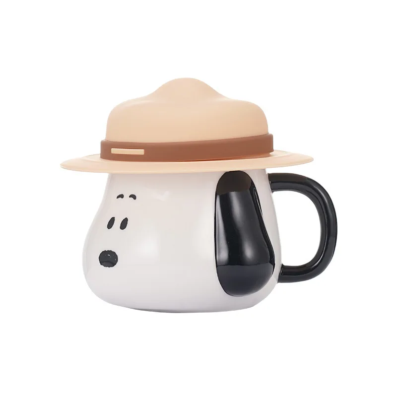 Snoopy Ceramic Mug Kawaii Cartoon Anime Coffee Cup Kawaii Office Tea Water Cup Beautiful Drinking Cup Friend Gift Home Gifts - view 5