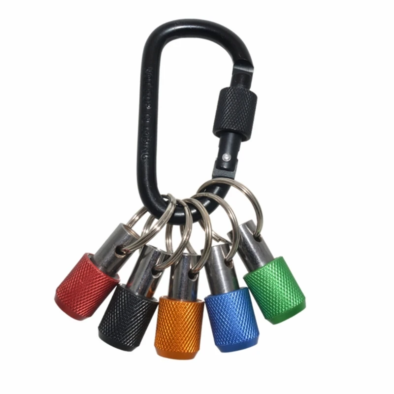 1/4 Shank Impact Drill Bit Holder Keychain Portable Drill Screw Adapter Extension Bar High-Carbon Steel Self-Locking