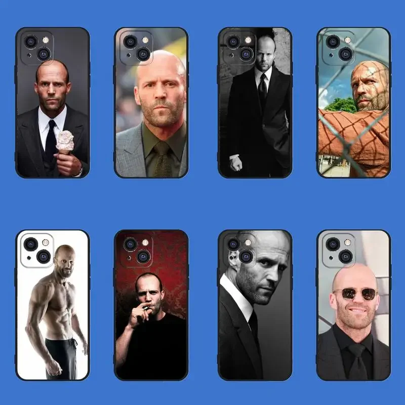 

J-Jason-S-Statham- Cool Actor Phone Case For iPhone 11 12 Mini 13 14 15 PRO XS MAX X XR 6 7 8 Plus Black Shell