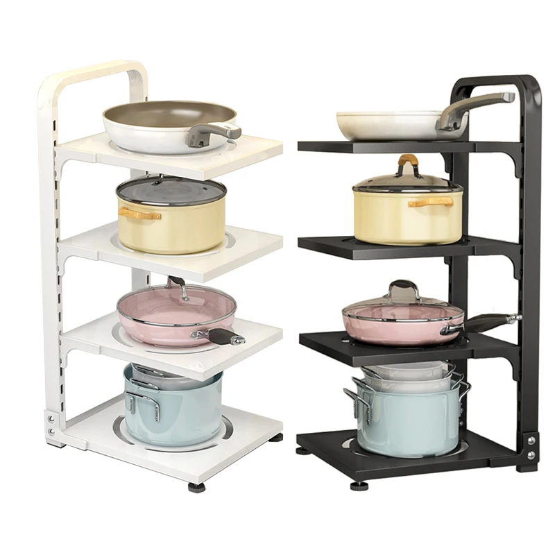 

Kitchen Sink Storage Seasoning Rack Multi-Layer Cooker Storage Rack For Home Stovetop Cabinets Stainless Steel Organize