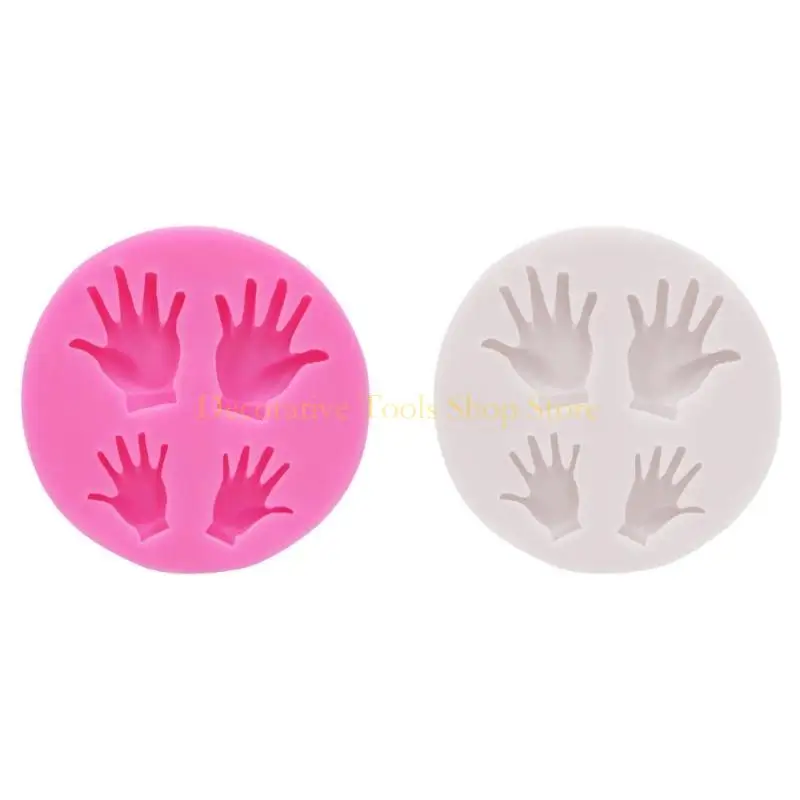 

QX2E Large and Small Palms Fondant Molds Cake Candy Moulds Chocolate Pastry Mold Baking Accesspries for Cake Decorating