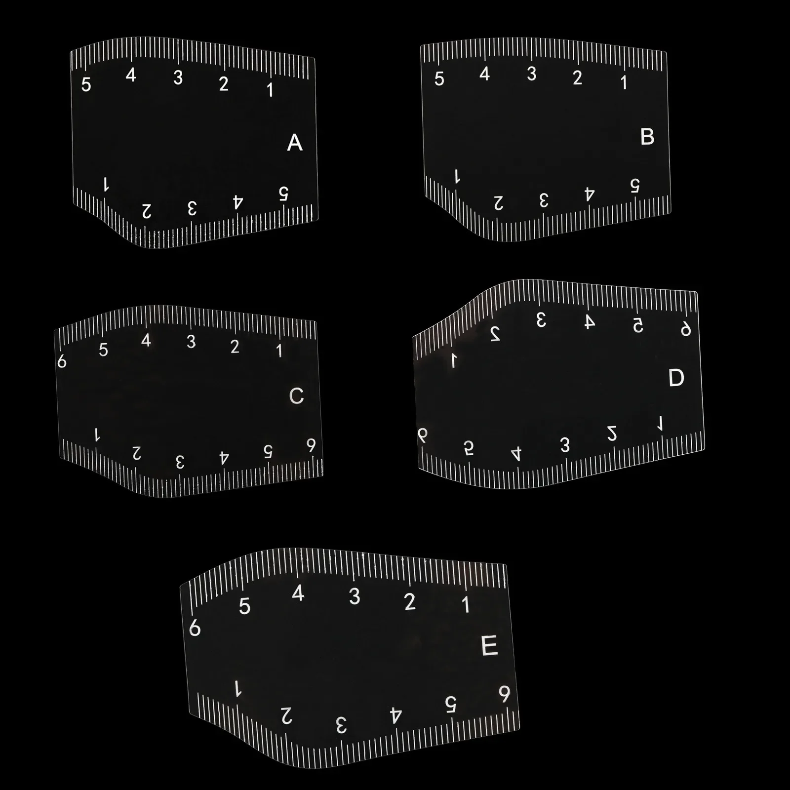 5 pçs claro sobrancelha moldar estêncil moldar portátil multi-estilo modelo kit instantâneo sobrancelha shaper desenho sobrancelha design régua presente