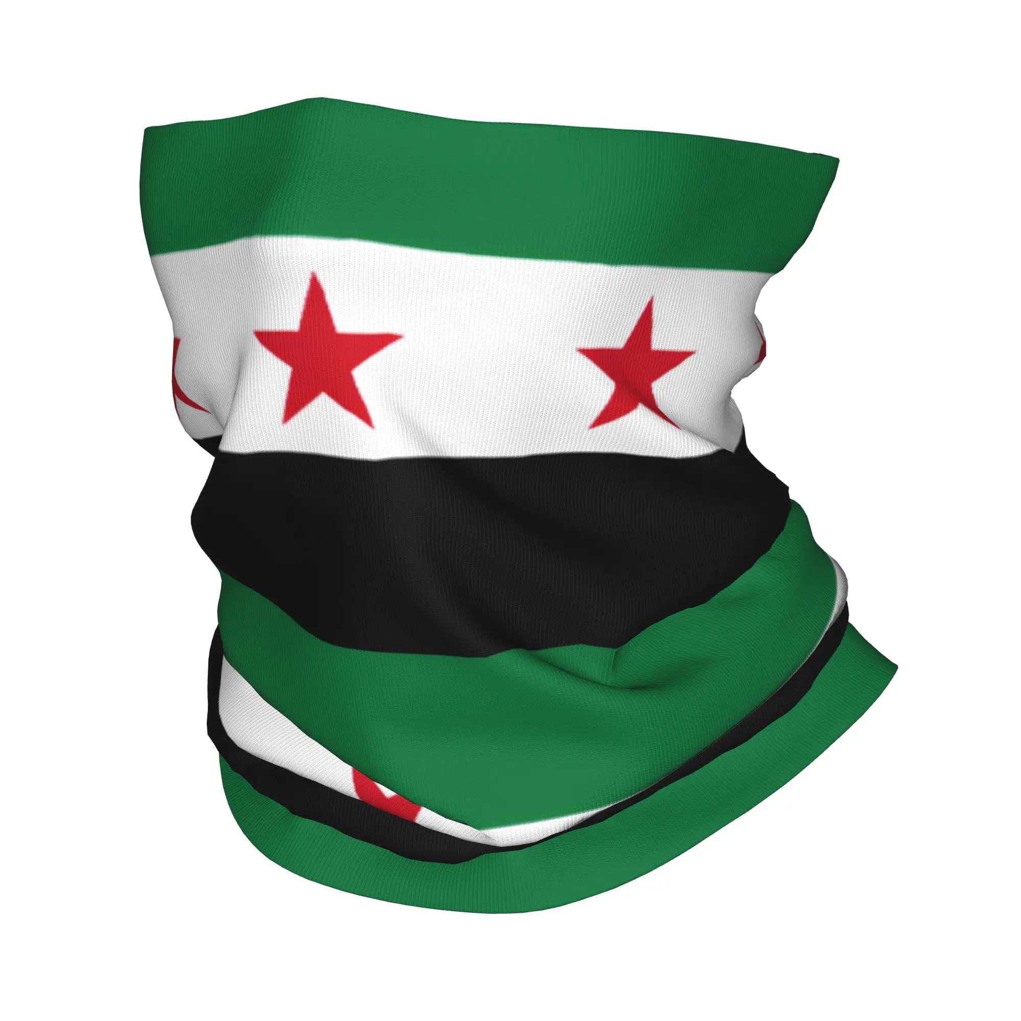 Syria Flag Syrian Bandana Neck Gaiter Printed  Balaclavas Mask Scarf Warm Headwear Hiking Unisex Adult All Season