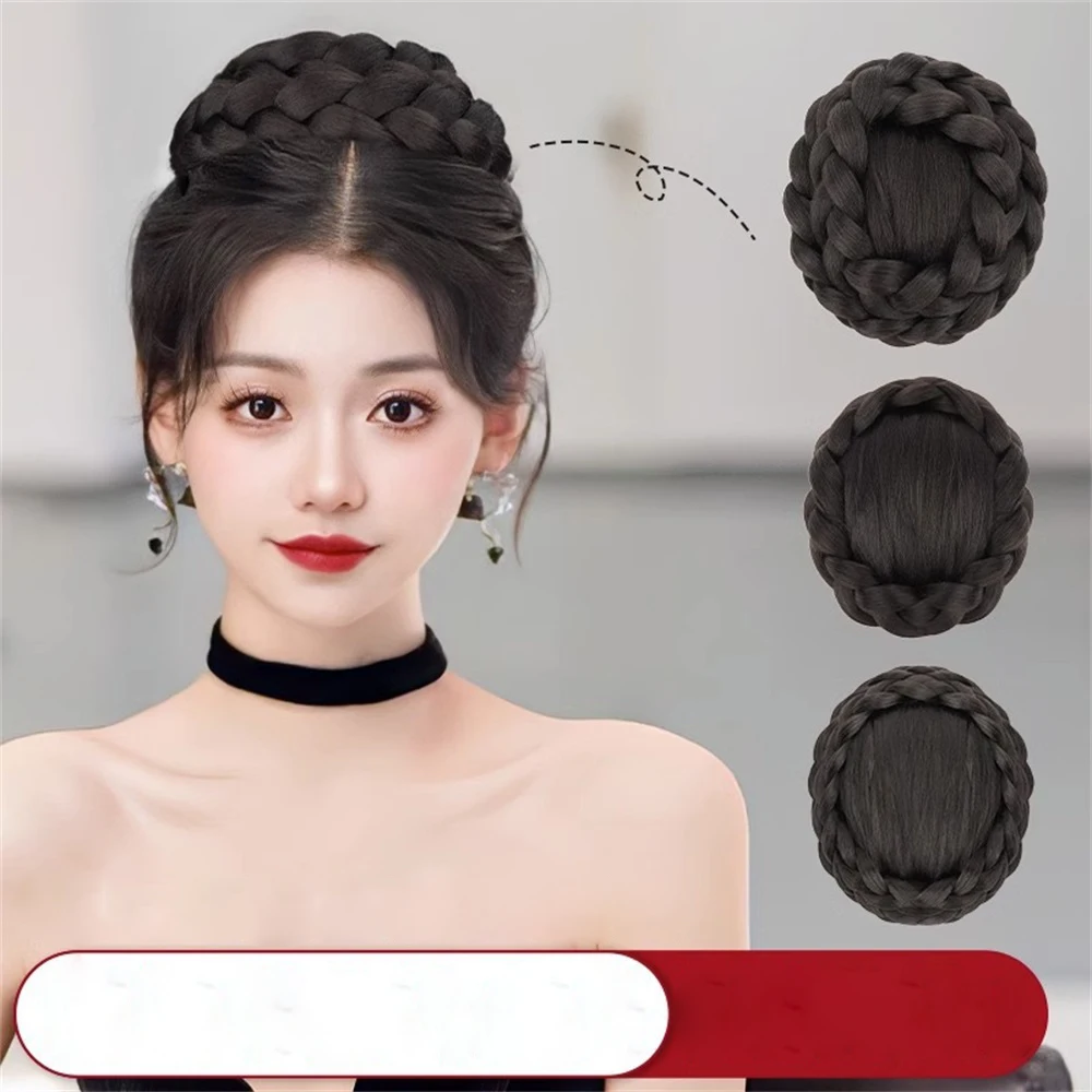 Prinzessin Stil Haarschmuck für Frauen Brötchen Haarteil Perücke für traditionelle chinesische Kleidung und Hochzeiten