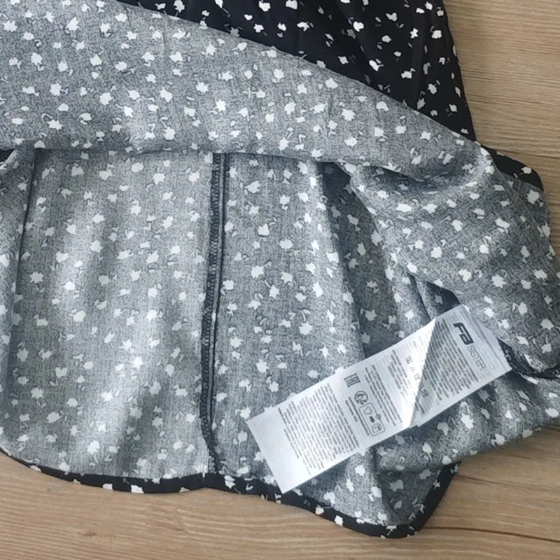 فستان صيفي بناتي من القطن مطبوع عليه زهور من FB Home Girl، ملابس صيفية للبنات، تنورة على شكل حرف A بأكمام منتفخة وخصر مرتفع، ...