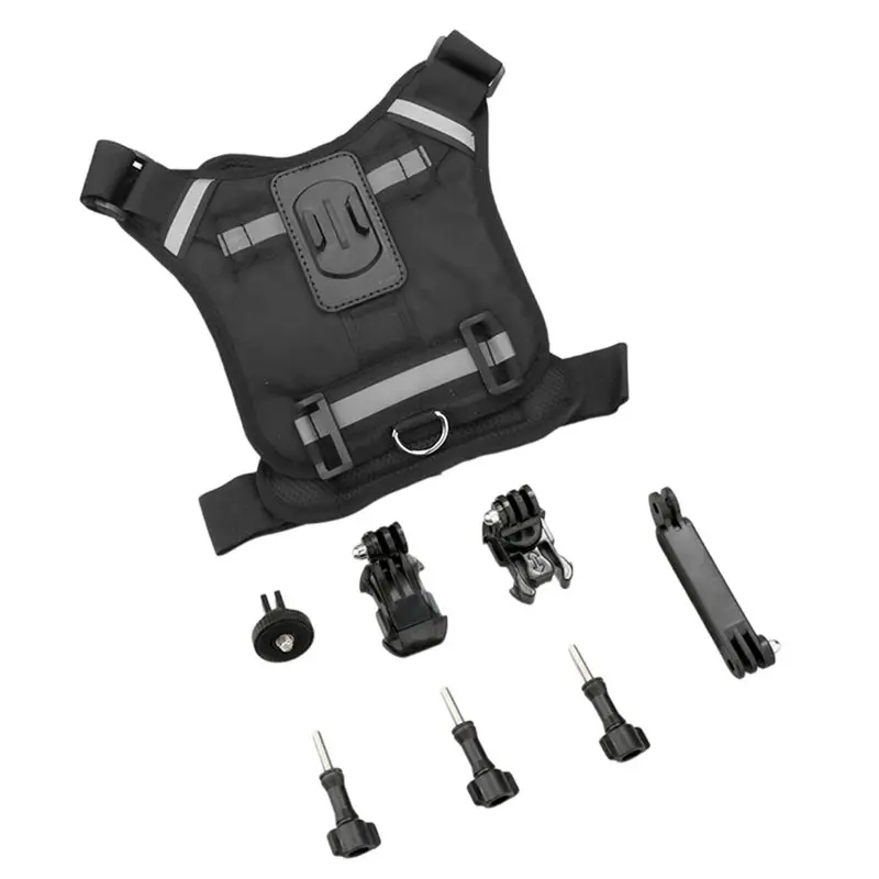PZHI-Dog Harness Camera Mount Vest Pet Dog Photography Stand Action Camera Mount Holder