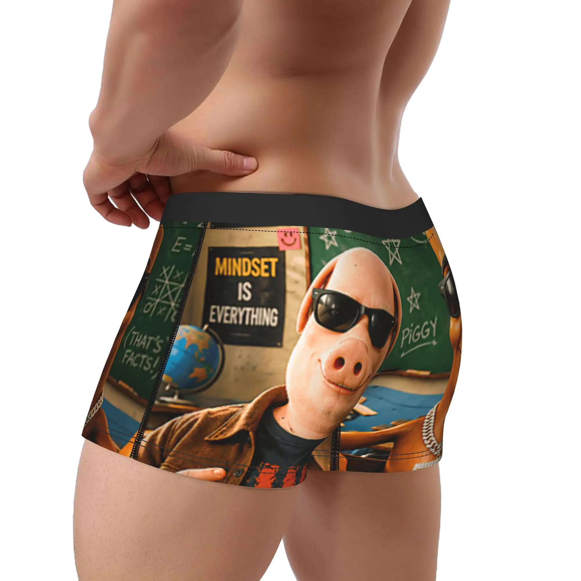Brainrot Class Room Triple T Sahur John Pork School Meme AI Underwear Man Shorts Briefs Sexy Soft Trunk Trenky Plus Size Panties